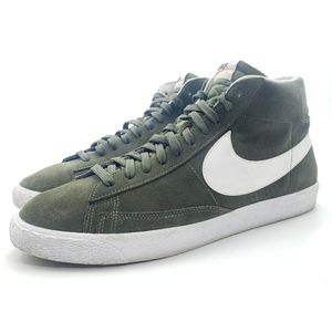 2016 Nike Blazer Mid Premium Suede Green Shoe 429988 303 Men's Size 13 PreOwned
